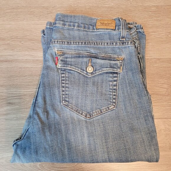 Levi's Jeans 14 S Perfectly Slimming 512 Bootcut High Rise Medium Light Wash - Picture 3 of 12